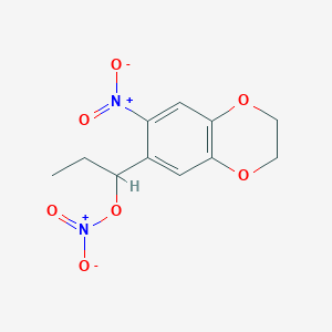 1-(7-nitro-2,3-dihydro-1,4-benzodioxin-6-yl)propyl nitrate