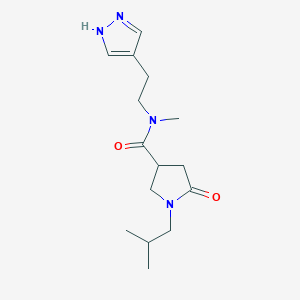 1-isobutyl-N-methyl-5-oxo-N-[2-(1H-pyrazol-4-yl)ethyl]pyrrolidine-3-carboxamide