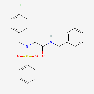 N~2~-(4-chlorobenzyl)-N~1~-(1-phenylethyl)-N~2~-(phenylsulfonyl)glycinamide