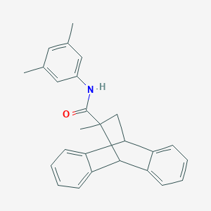 molecular formula C26H25NO B4010657 N-(3,5-dimethylphenyl)-15-methyltetracyclo[6.6.2.0~2,7~.0~9,14~]hexadeca-2,4,6,9,11,13-hexaene-15-carboxamide 