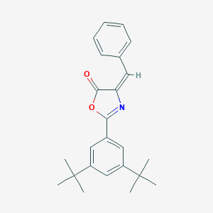 molecular formula C24H27NO2 B401068 4-benzylidene-2-(3,5-ditert-butylphenyl)-1,3-oxazol-5(4H)-one 