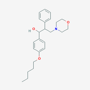 molecular formula C24H33NO3 B401069 3-Morpholin-4-yl-1-[4-(pentyloxy)phenyl]-2-phenylpropan-1-ol 