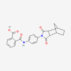 2-({[4-(3,5-dioxo-4-azatricyclo[5.2.1.0~2,6~]dec-4-yl)phenyl]amino}carbonyl)benzoic acid