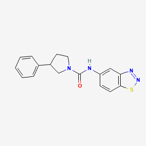 N-1,2,3-benzothiadiazol-5-yl-3-phenyl-1-pyrrolidinecarboxamide