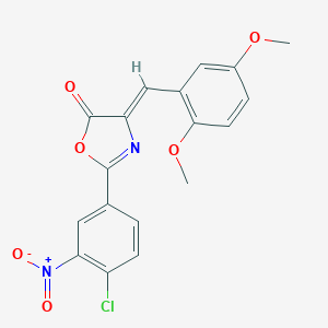 2-{4-chloro-3-nitrophenyl}-4-(2,5-dimethoxybenzylidene)-1,3-oxazol-5(4H)-one