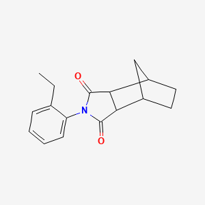 molecular formula C17H19NO2 B4010823 4-(2-乙基苯基)-4-氮杂三环[5.2.1.0~2,6~]癸-3,5-二酮 