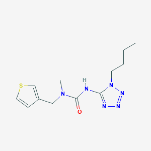 molecular formula C12H18N6OS B4010839 N'-(1-butyl-1H-tetrazol-5-yl)-N-methyl-N-(3-thienylmethyl)urea 