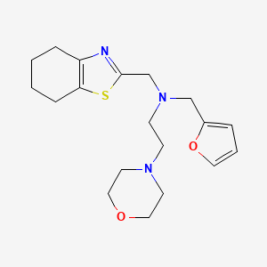 (2-furylmethyl)(2-morpholin-4-ylethyl)(4,5,6,7-tetrahydro-1,3-benzothiazol-2-ylmethyl)amine