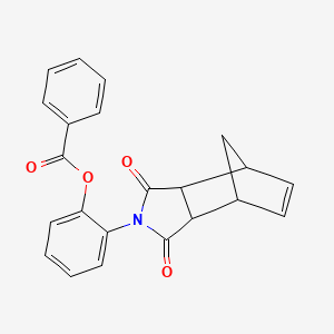 2-(3,5-dioxo-4-azatricyclo[5.2.1.0~2,6~]dec-8-en-4-yl)phenyl benzoate