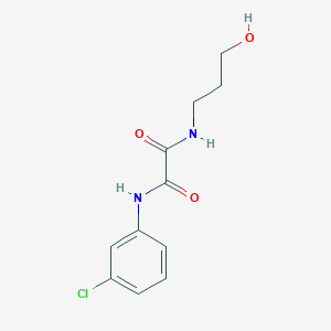 molecular formula C11H13ClN2O3 B401089 N~1~-(3-chlorophenyl)-N~2~-(3-hydroxypropyl)ethanediamide 