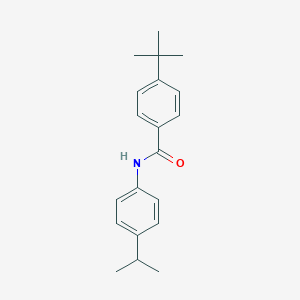 molecular formula C20H25NO B401095 4-tert-butyl-N-[4-(propan-2-yl)phenyl]benzamide 