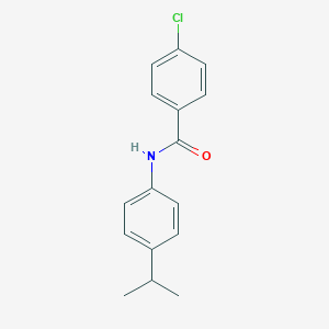 molecular formula C16H16ClNO B401097 4-Chloro-N-(4-isopropyl-phenyl)-benzamide 