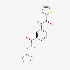 molecular formula C17H18N2O3S B4011011 N-(3-{[(tetrahydro-2-furanylmethyl)amino]carbonyl}phenyl)-2-thiophenecarboxamide 
