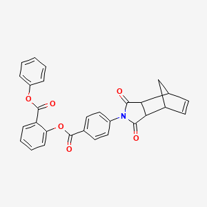 phenyl 2-{[4-(3,5-dioxo-4-azatricyclo[5.2.1.0~2,6~]dec-8-en-4-yl)benzoyl]oxy}benzoate