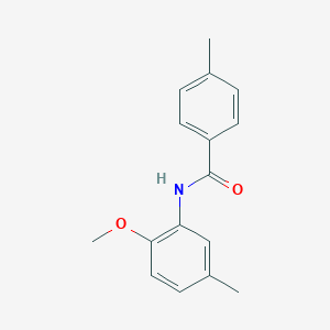 molecular formula C16H17NO2 B401107 N-(2-methoxy-5-methylphenyl)-4-methylbenzamide CAS No. 331270-35-0