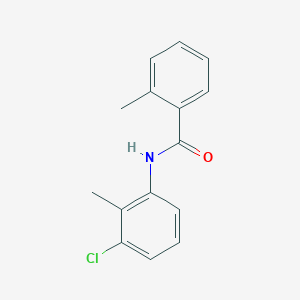 molecular formula C15H14ClNO B401110 N-(3-chloro-2-methylphenyl)-2-methylbenzamide 