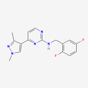 N-(2,5-difluorobenzyl)-4-(1,3-dimethyl-1H-pyrazol-4-yl)pyrimidin-2-amine