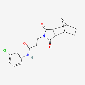 N-(3-chlorophenyl)-3-(3,5-dioxo-4-azatricyclo[5.2.1.0~2,6~]dec-4-yl)propanamide