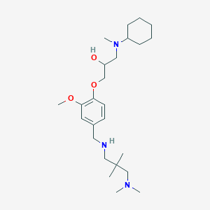 1-[cyclohexyl(methyl)amino]-3-[4-({[3-(dimethylamino)-2,2-dimethylpropyl]amino}methyl)-2-methoxyphenoxy]-2-propanol