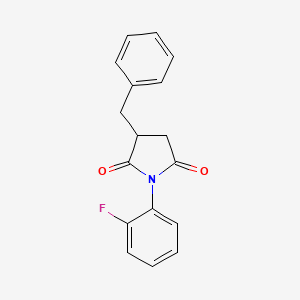 3-benzyl-1-(2-fluorophenyl)-2,5-pyrrolidinedione