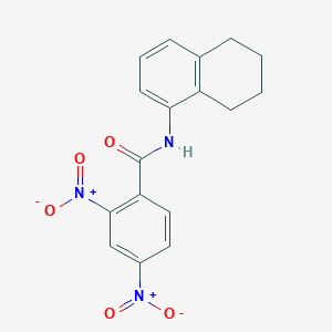 2,4-dinitro-N-(5,6,7,8-tetrahydronaphthalen-1-yl)benzamide