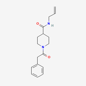 molecular formula C17H22N2O2 B4011145 N-allyl-1-(phenylacetyl)-4-piperidinecarboxamide 