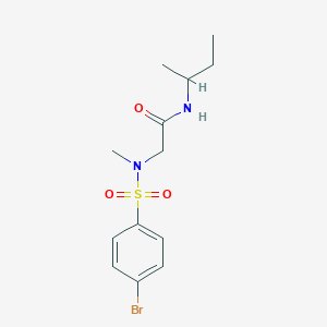 molecular formula C13H19BrN2O3S B4011175 N~2~-[(4-bromophenyl)sulfonyl]-N~1~-(sec-butyl)-N~2~-methylglycinamide 