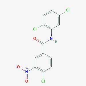 molecular formula C13H7Cl3N2O3 B401118 4-chloro-N-(2,5-dichlorophenyl)-3-nitrobenzamide CAS No. 91822-09-2
