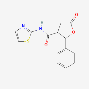 5-oxo-2-phenyl-N-1,3-thiazol-2-yltetrahydro-3-furancarboxamide