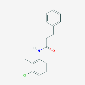 molecular formula C16H16ClNO B401119 N-(3-chloro-2-methylphenyl)-3-phenylpropanamide 