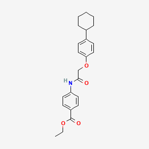 ethyl 4-{[(4-cyclohexylphenoxy)acetyl]amino}benzoate