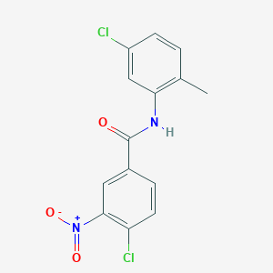 molecular formula C14H10Cl2N2O3 B401134 4-chloro-N-(5-chloro-2-methylphenyl)-3-nitrobenzamide CAS No. 169739-75-7