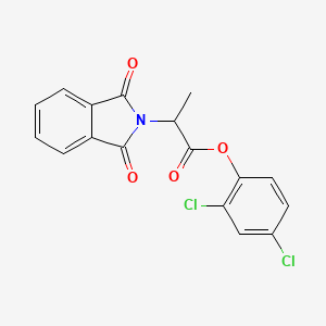 molecular formula C17H11Cl2NO4 B4011344 2,4-dichlorophenyl 2-(1,3-dioxo-1,3-dihydro-2H-isoindol-2-yl)propanoate 