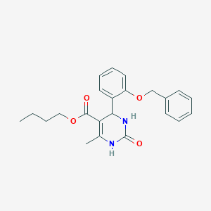 molecular formula C23H26N2O4 B401136 Butyl 4-[2-(benzyloxy)phenyl]-6-methyl-2-oxo-1,2,3,4-tetrahydropyrimidine-5-carboxylate 