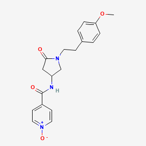 N-{1-[2-(4-methoxyphenyl)ethyl]-5-oxo-3-pyrrolidinyl}isonicotinamide 1-oxide