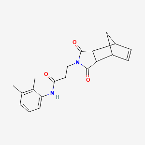 molecular formula C20H22N2O3 B4011430 N-(2,3-dimethylphenyl)-3-(3,5-dioxo-4-azatricyclo[5.2.1.0~2,6~]dec-8-en-4-yl)propanamide 