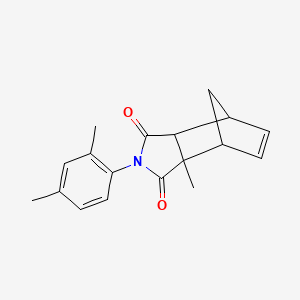 molecular formula C18H19NO2 B4011464 4-(2,4-dimethylphenyl)-2-methyl-4-azatricyclo[5.2.1.0~2,6~]dec-8-ene-3,5-dione 