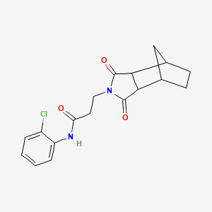 N-(2-chlorophenyl)-3-(3,5-dioxo-4-azatricyclo[5.2.1.0~2,6~]dec-4-yl)propanamide