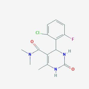 molecular formula C14H15ClFN3O2 B4011503 4-(2-chloro-6-fluorophenyl)-N,N,6-trimethyl-2-oxo-1,2,3,4-tetrahydro-5-pyrimidinecarboxamide 