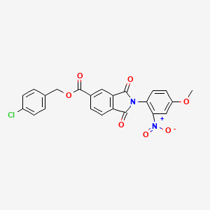4-chlorobenzyl 2-(4-methoxy-2-nitrophenyl)-1,3-dioxo-5-isoindolinecarboxylate