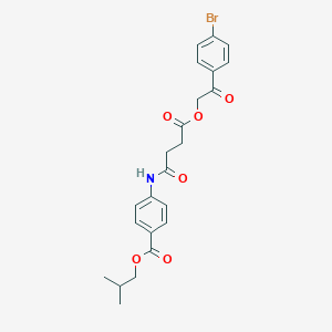 2-Methylpropyl 4-({4-[2-(4-bromophenyl)-2-oxoethoxy]-4-oxobutanoyl}amino)benzoate