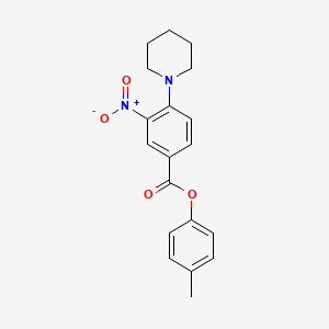 4-methylphenyl 3-nitro-4-(1-piperidinyl)benzoate