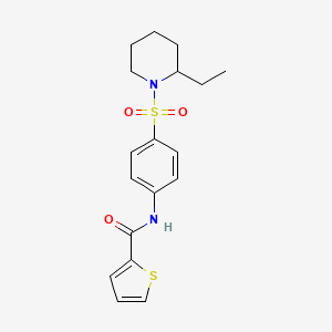 N-{4-[(2-ethyl-1-piperidinyl)sulfonyl]phenyl}-2-thiophenecarboxamide
