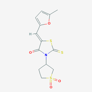 3-(1,1-dioxidotetrahydro-3-thienyl)-5-[(5-methyl-2-furyl)methylene]-2-thioxo-1,3-thiazolidin-4-one