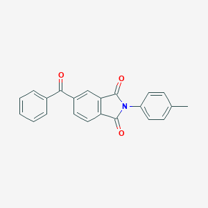 molecular formula C22H15NO3 B401171 5-Benzoyl-2-p-tolyl-isoindole-1,3-dione 