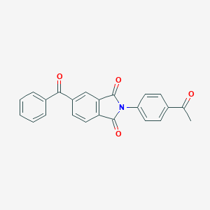 molecular formula C23H15NO4 B401176 2-(4-acetylphenyl)-5-(phenylcarbonyl)-1H-isoindole-1,3(2H)-dione 