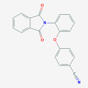 molecular formula C21H12N2O3 B401177 4-[2-(1,3-Dioxo-1,3-dihydro-isoindol-2-yl)-phenoxy]-benzonitrile 