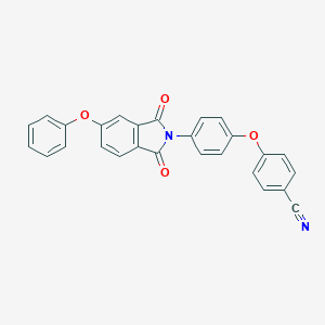 molecular formula C27H16N2O4 B401178 4-[4-(1,3-Dioxo-5-phenoxy-1,3-dihydro-isoindol-2-yl)-phenoxy]-benzonitrile 