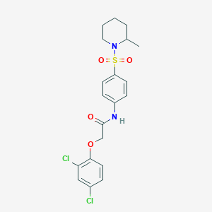 2-(2,4-dichlorophenoxy)-N-{4-[(2-methyl-1-piperidinyl)sulfonyl]phenyl}acetamide