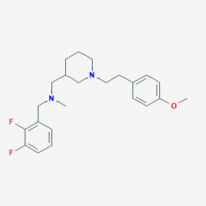molecular formula C23H30F2N2O B4011833 (2,3-difluorobenzyl)({1-[2-(4-methoxyphenyl)ethyl]-3-piperidinyl}methyl)methylamine 